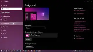 Screensaver Settings Windows 10 May 2020 update 1909 1903 August 5th 2020