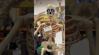6.5 ft. Grave & Bones Ultra Skelly with LifeEyes LCD Eyes H23 - Home Accents Holiday #halloween