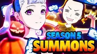 SEASON 5 HALLOWEEN SUMMONS & TRYING NEW GAMEMODE! | Black Clover Mobile