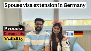 Spouse visa extension in Germany 🇩🇪 ||complete process || Indians in Germany 🇮🇳🇩🇪||