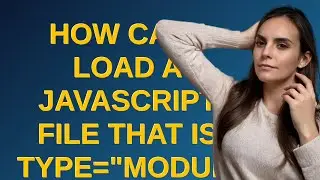 Wordpress: How can I load a javascript file that is type=