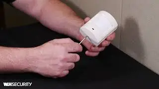 WH Security - Changing batteries in a motion sensor