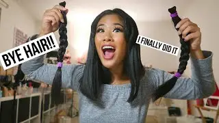 I CUT MY VERY LONG HAIR FOR CHARITY YAY! || Ling.KT