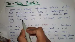 tau theta puzzle and parity violation in beta decay