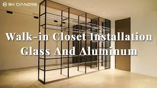 Luxury Glass Aluminum Walk in wardrobe Modern Minimalist Furniture Design丨BK CIANDRE