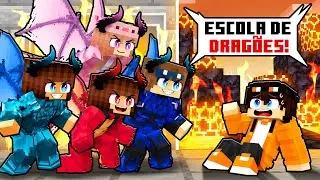 STHAN ficou PRESO em uma ESCOLA de DRAG&Otilde;ES no Minecraft!