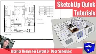Создание спецификации дверей в SketchUp 2018 и Layout! — Моделирование дизайна интерьера для Layo...