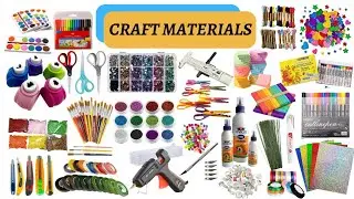 art & craft stationery items 🎨🎨| craft materials list |art and craft beginner list #craftitems#like