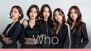 Who by Honey Drops (Lyrics Video) Kpop Girl Group AI