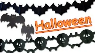 HALLOWEEN 5 Guirnaldas - FACIL!! Manualidades Para Todos