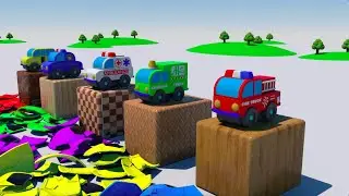Transport and Colors for Toddlers | Cars Cartoon | Транспорт и Цвета для Малышей | Мультики Машинки