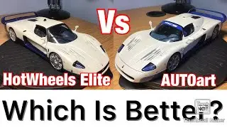 HotWheels Elite Vs AUTOart Signature! Maserati MC12 1/18 Comparison Review