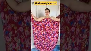 Modern style saree Draping #viral #hack #video #trending #saree