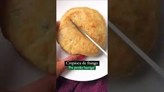 Crepioca de frango para perder barriga! Receita completa na descri&ccedil;&atilde;o do v&iacute;deo  #receitas #crepioca