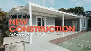 1000 SF Detached ADU New Build in Newport Beach | Builderwell Design & Build