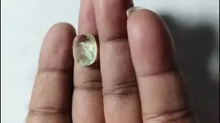 YELLOW GREEN SAPPHIRE-3161D10541-8991-WT 6.54 CT