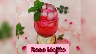 Rose Mojito #rosemojito #mojito #summerdrink #ramadanrecipes  #uzmaseasyrecipes