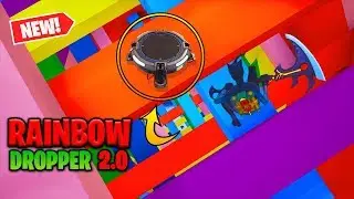 THE MOST *DIFFICULT* RAINBOW DROPPER 2.0 IN FORTNITE!!