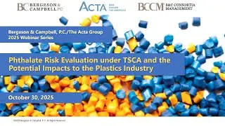 Phthalate Risk Evaluation under TSCA and the Potential Impacts to the Plastics Industry