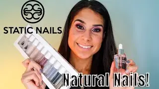 Static Nails Nail Polish Unboxing & Review and Try on| Static Nails Natural liquid Lacquer tutorial