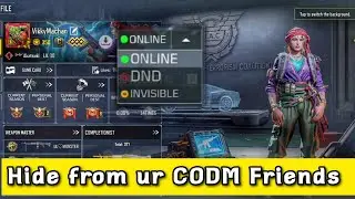 Become INVISIBLE in CODM by Hiding Your Online Status