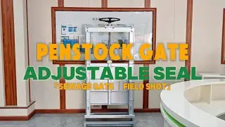 Seal adjustable electric stainless steel 304 penstock gate / sluice gate