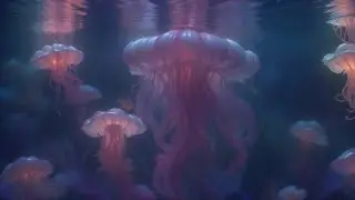 Enchanting Jellyfish Animation: Experience AI's Underwater Wonders with Soothing AI Music