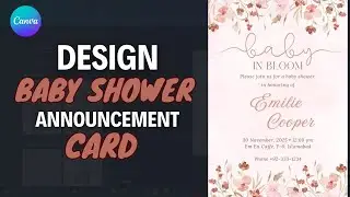 How To Design Digital Baby Shower Invitation Card | Baby Shower Invitation Card Kaise Banaye