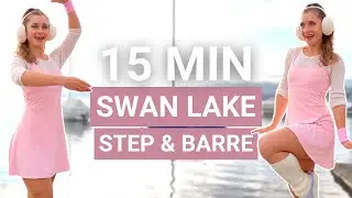 15 MIN 1200 STEPS | Swan Lake ballet-inspired walking workout, elegant - full body - no jumping