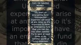 TEN TIPS ON SAVING MONEY [10] #tradewar #financialwar #wealthbuilding #personaldevelopment