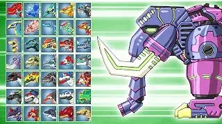 Dino Robot Battle Arena: Mammoth (Assembly + Fights) | Eftsei Gaming