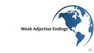 German-Weak Adjective Endings