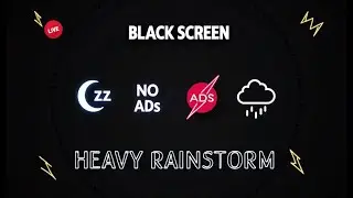 🌙 10 Hours of Steady Rainfall | Sleep Better with Black Screen Ambience 🖤