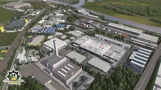 Промышленная зона на окраине города с прямым доступом к автомагистрали | Городской горизонт: EUROPA #EP12