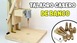 C&oacute;mo hacer un Taladro Casero de Banco | Mini Taladro Casero con Motor