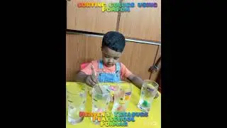 -HEAVEN'S TREASURE PLAYSCHOOL #SORTING COLORS USING POMPOM#benefits #education #learn #hands #match
