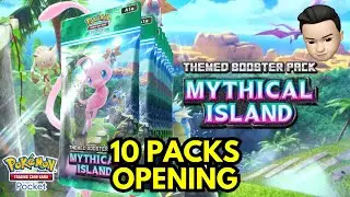 ⚡️ Pulled 10 Packs in Mythical Island !! Celebi EX Immersive Art #pokemon #pokemontcgpocket