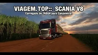 Scania V8 Canavieira: Entrega pesada de madeira [ETS 2]