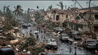 Chaos in Thailand today! Powerful storm destroys homes, cars in Sakhon Nakhon