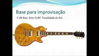 Base para improvisa&ccedil;&atilde;o em Sol
