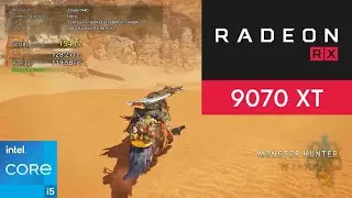 RX 9070 XT Monster hunter wilds 1440p