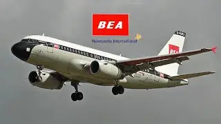 British Airways - BEA Retro A319 G-EUPJ at Newcastle Airport with ATC