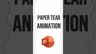 Анимация разрыва бумаги в PowerPoint ✂️📄 #анимация #анимацияPowerPoint #морфинг
