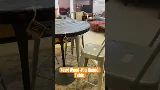 New! Wood-Top Round Table 🤩