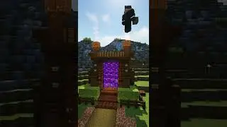 Minecraft Timelapse: Medieval Nether Portal | #shorts