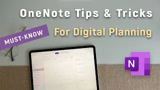 OneNote Planner Beginner Must-know Tips & Tricks