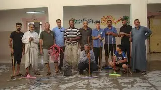 بدء حملة تنظيف المدارس التي دعا اليها سماحة السيد مقتدى الصدر || منطقة عون بن عبد الله كربلاء