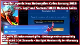 All new active mobile Legends Redeem Code Today January 13, 2026 - MLbb redeem codes for Li.........