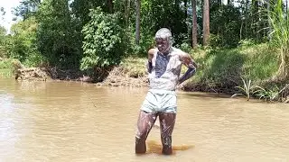 No Bathroom? No Problem &ndash; River Shower Day 1@iammarwa @barackrobi @fremwi #trending #viralvideo 