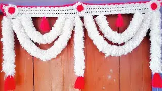 Make toran from wool /bandhanbar